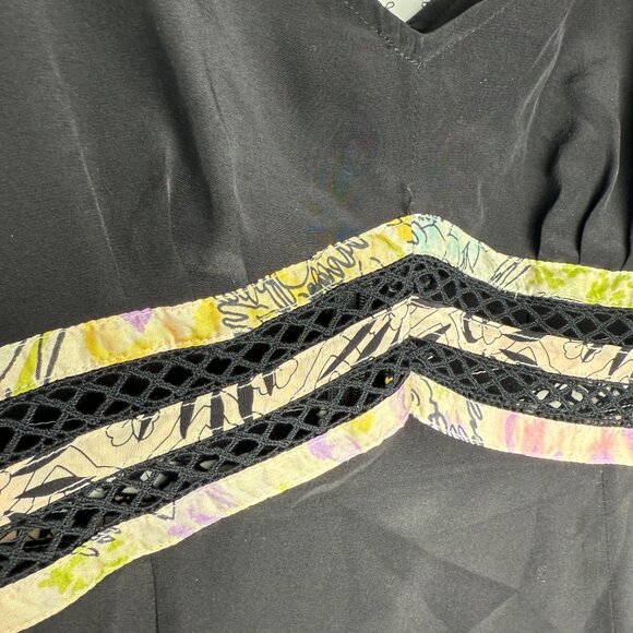 Nanette Lepore 100% Silk Vintage Y2K Bow Tank Top Blouse Size 6 Fairy Artsy - Picture 6 of 6